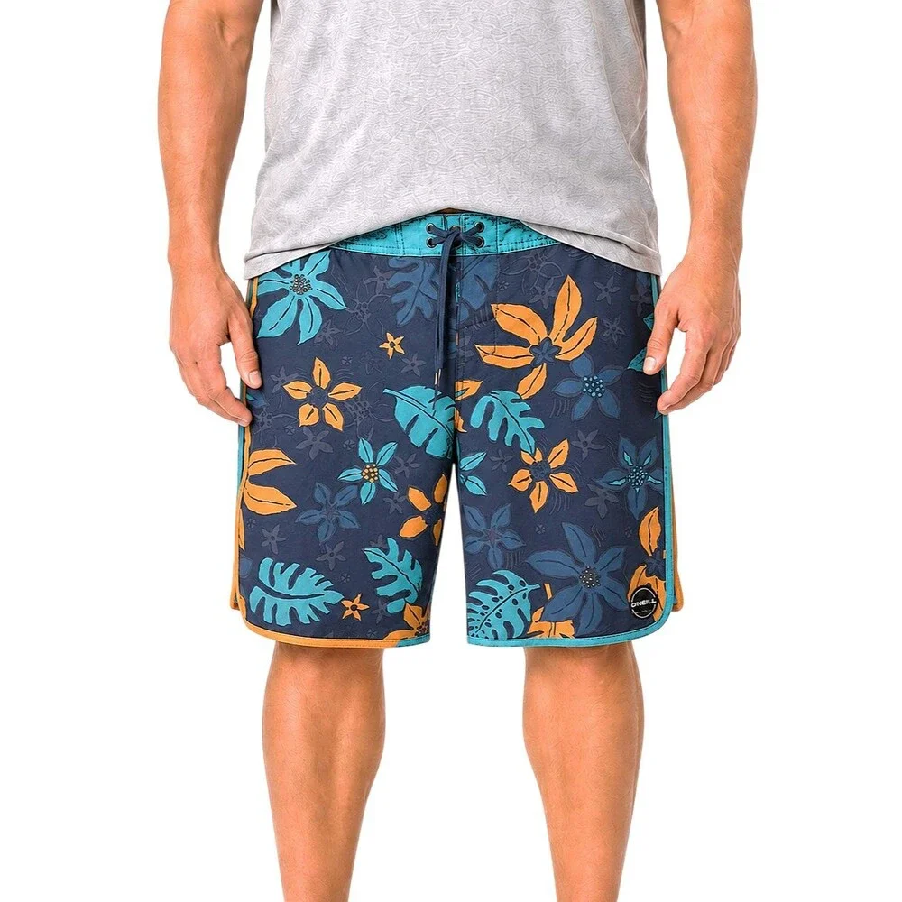 O'Neill Hyperfreak Coalition Board Shorts Mens 36 DWR Hyperdry 4-Way Stretch 10